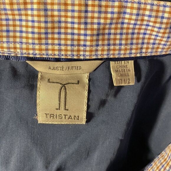 Tristan blue casual button down shirts - Picture 5 of 6